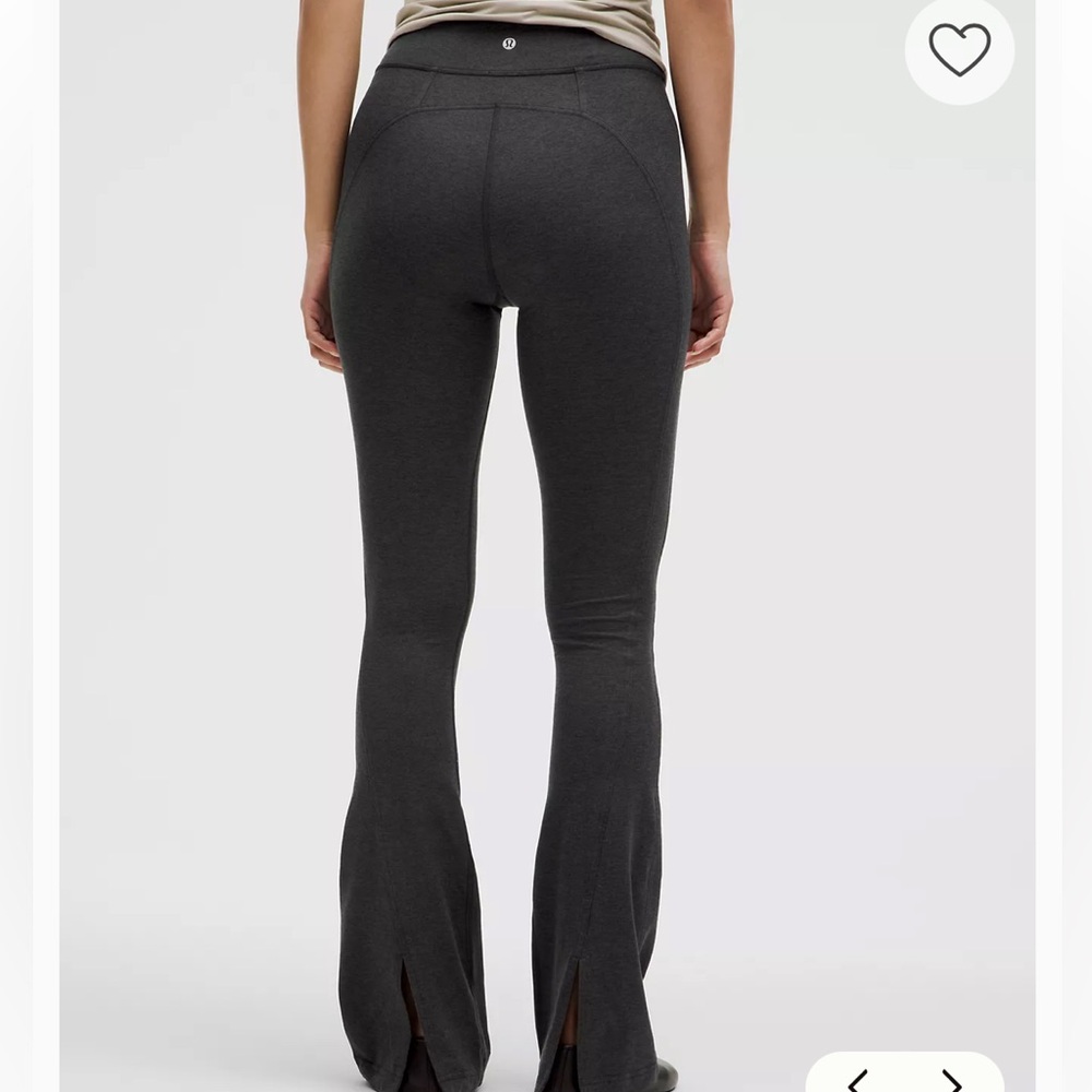 Lululemon Soft Sueded Split Hem Mini Flare Leggings - Picture 2 of 6